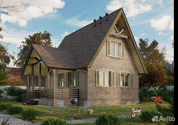 Фасадная панель Docke Burg Камень Тёмный