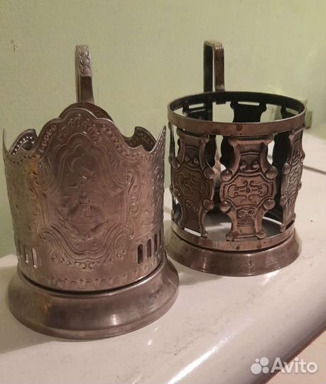 Подстаканники мельхиор. Винтаж