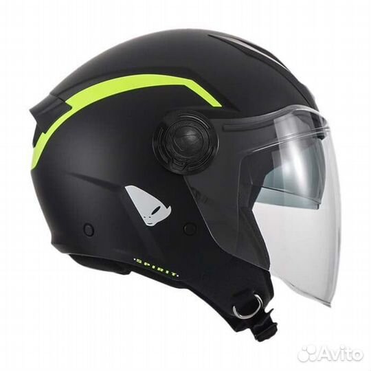 UFO Urban Spirit open face helmet Black / neon yellow