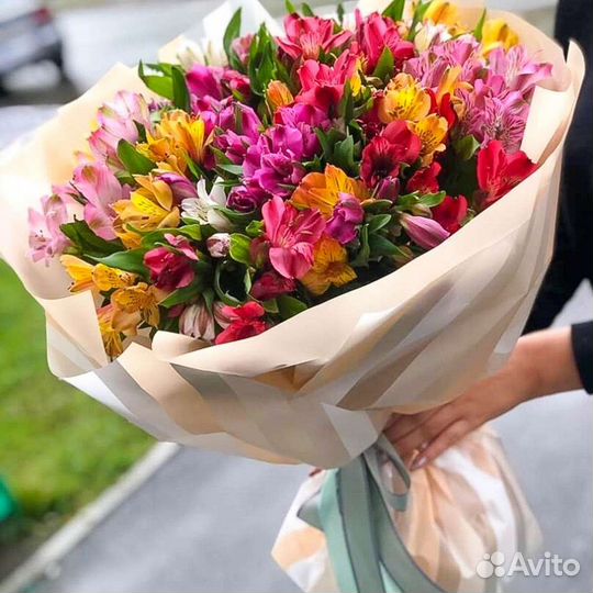 Букет из альстромерии