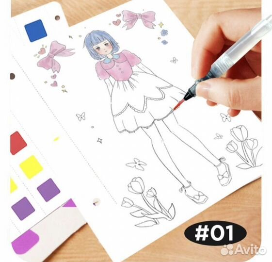 Набор для рисования 4 в 1,рисование,гравюры,апплик