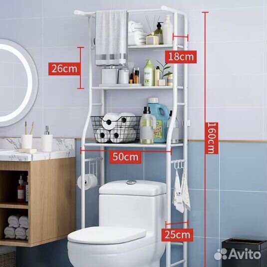 Полка пенал для ванной