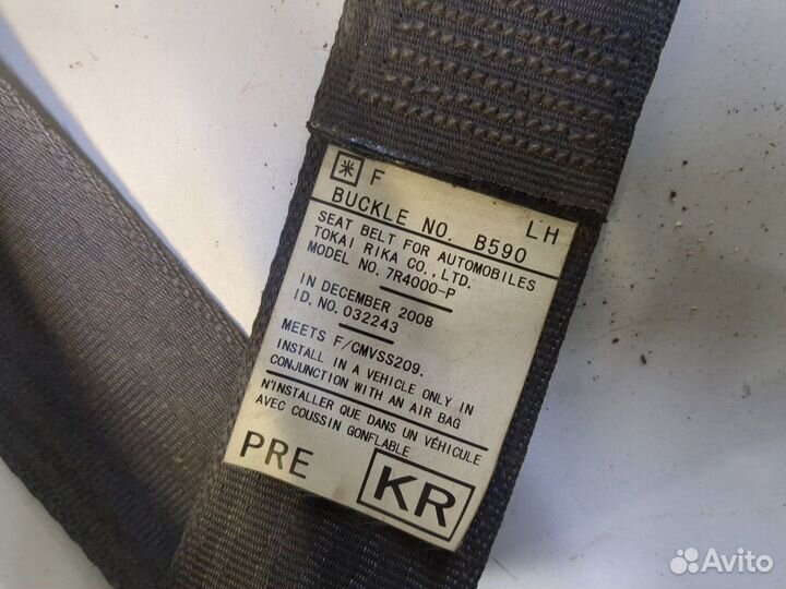 Ремень безопасности Subaru Forester (S12), 2009