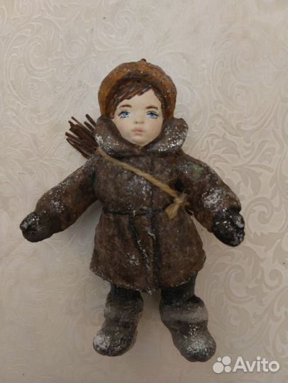 Ватная ëлочная игрушка