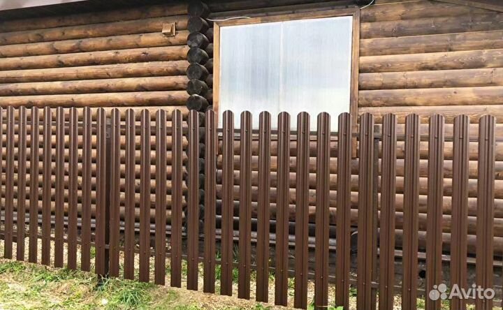 Штакетник металлический для забора, ворот, калиток