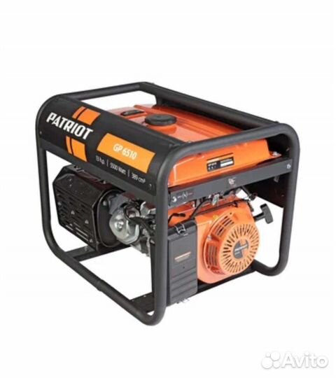 Бензиновый генератор patriot GP 6510, (5.5 квт)