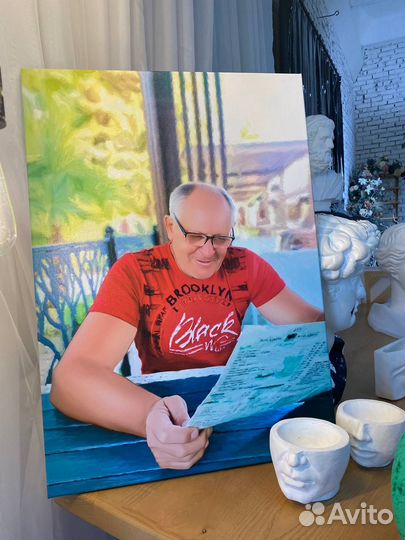 Портрет по фото, портрет на холсте в Омске