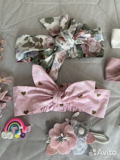 Повязка для девочки, заколки новые