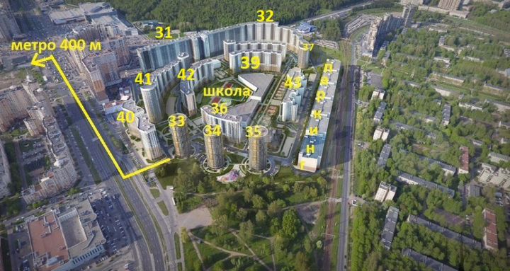 138 м2 на 1 линии Коломяжского