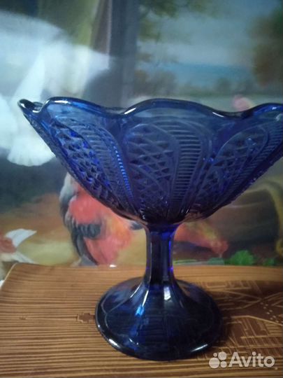 Ваза для фруктов на ножке СССР