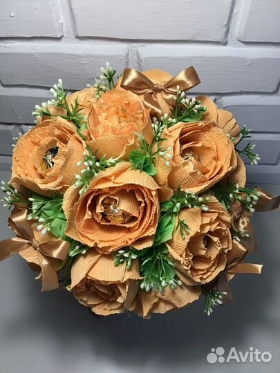 Сладкий букет из конфет
