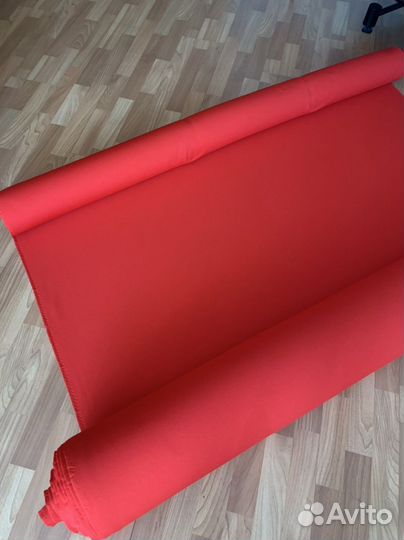 Ткань флисовая красная