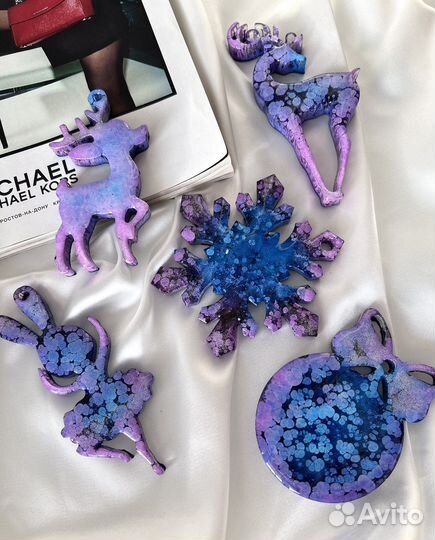 Елочные игрушки из смолы