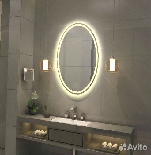 Черное зеркало с подсветкой