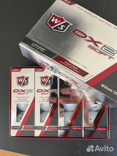 Мячи для гольфа wilson dx2 soft 12 шт