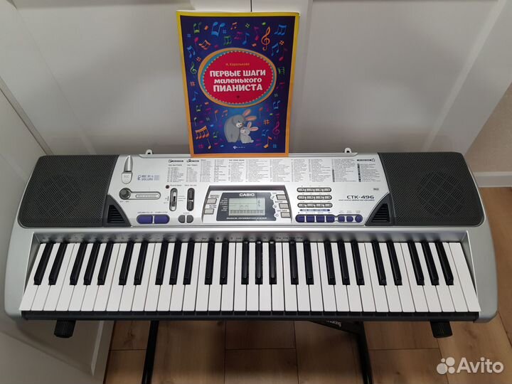 Синтезатор Casio ctk496 с подставкой