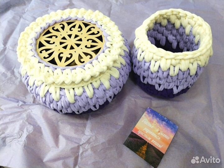 Вязаная корзинка (орнамент)