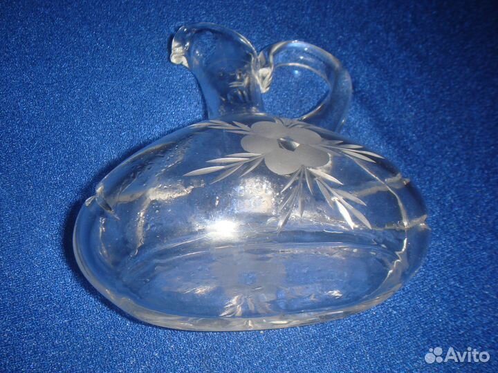 Соусник Германия хрусталь граненый