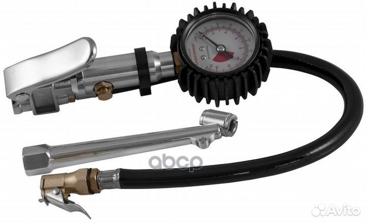 Манометр для шин 3-хфункциональный, шланг 300