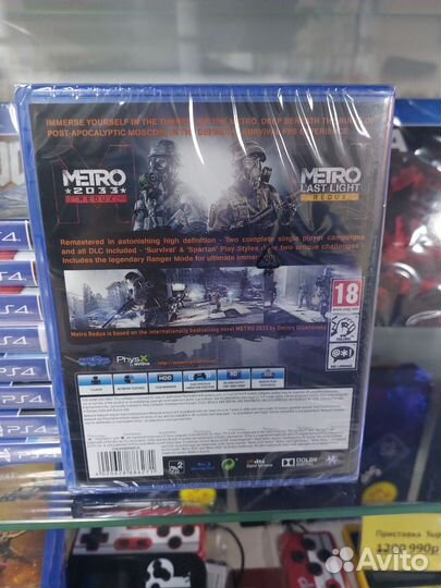 Игры диски на PS4 / PS5. PS4 Metro Redux