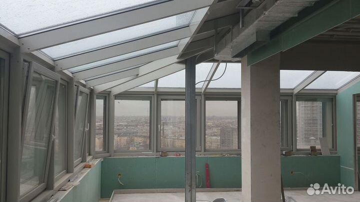 Стеклянная крыша, Остекление террас