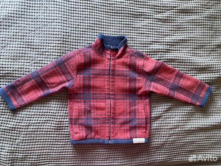 2 флисовые кофты на замке на мальчика 5-6 лет