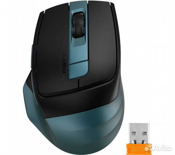 Беспроводная мышь A4Tech Fstyler FB35C, зеленый/че
