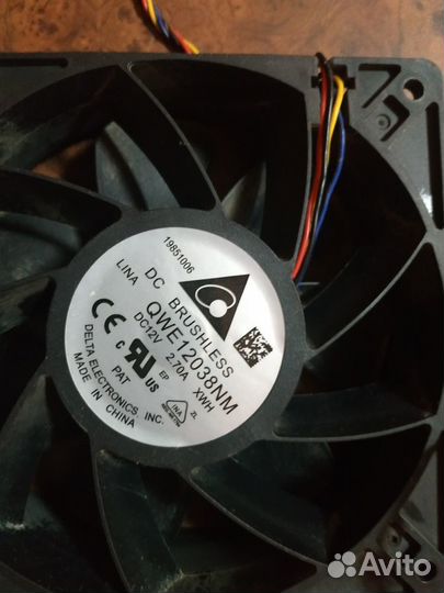 Вентилятор (Кулер) Delta 2,7A 120мм на Asic