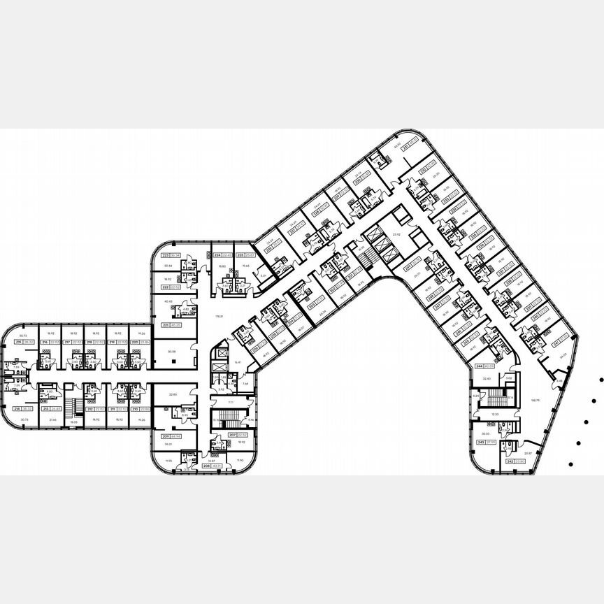 1-к. апартаменты, 43,9 м², 2/15 эт.