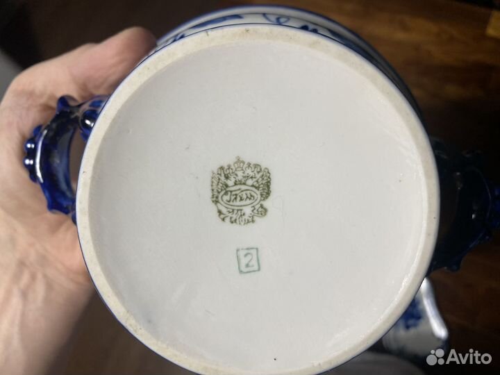 Посуда гжель и зарубежная роспись под гжель