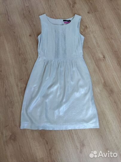 Летнее нарядное льняное платье, оригинал, Oui