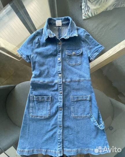 Джинсовое платье zara