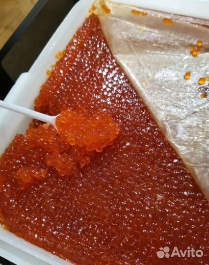 Красная икра кета