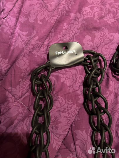Колье цепь из резины