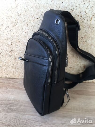 Сумка рюкзак из натуральной кожи