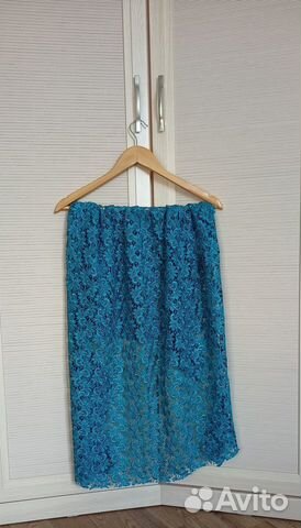 Ткань, остатки, кружево,гипюр, цвет бирюза