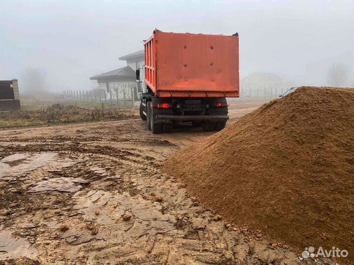 Песок карьерный с доставкой