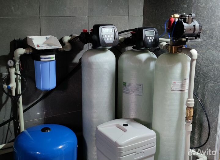 Установка фильтров воды для частного дома