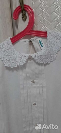 Школьная блузка на девочку 134