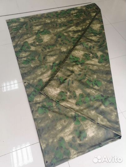 Тент палатка прорезиненный люверсах расцветка мох