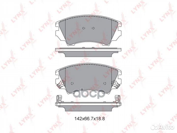 Колодки тормозные дисковые перед BD5927 LYN