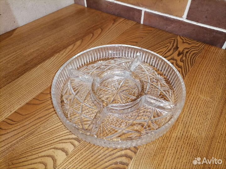 Хрустальная менажница