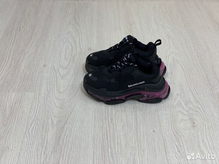 Кроссовки Balenciaga Triple-S Black Neon Pink