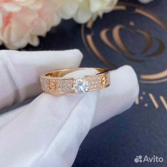 Cartier Love Solitaire Розовое золото