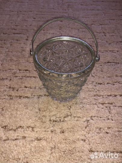 Хрустальная конфетница/вазачка/блюдце СССР