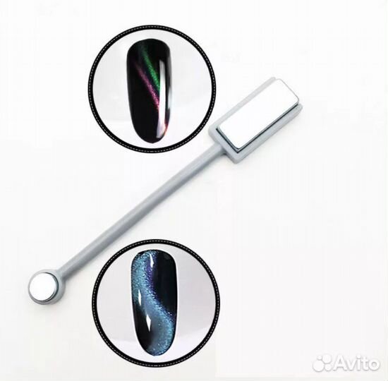 Магнит для кошачьего глаза 2 в 1 металл