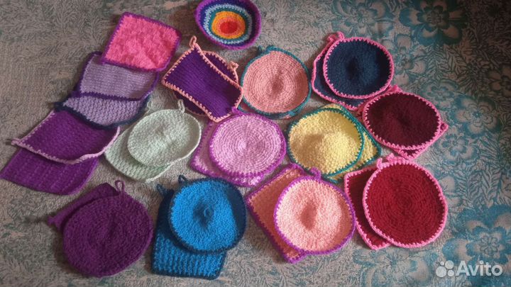 Вязаная прихватка