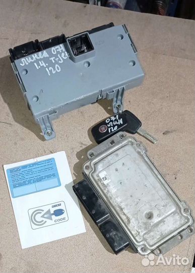 Комплект Эбу Fiat 198a4000 T-jet 16v 120hp