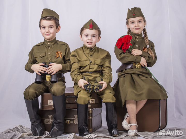 Военный костюм для девочек и мальчиков