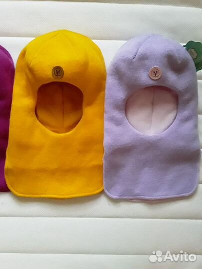 Новый зимний шлем для девочки 50-52р,желтый шлем